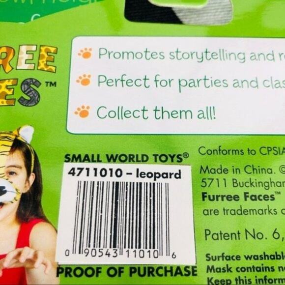 5 for $25| Furree Faces Leopard Animal Headband Mask - Picture 6 of 6